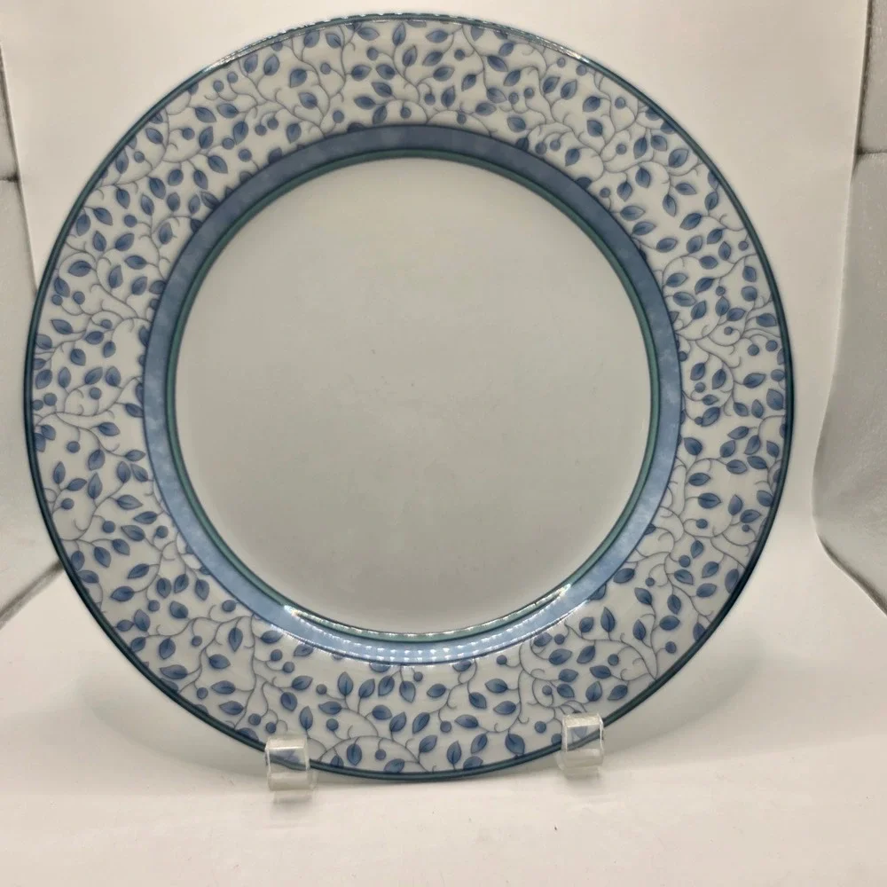 Mikasa Susanne SL 104 Fine China 3 Piece Set Dinner Salad Plate Soup Bowl Blue